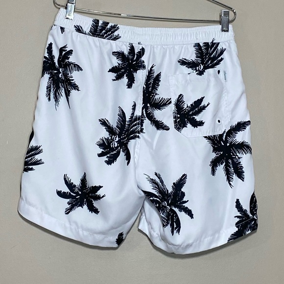 Maamgic Mens Quick Dry Printed Short Swim Trunks with Mesh Lining Swimwear Sz L - Picture 2 of 5